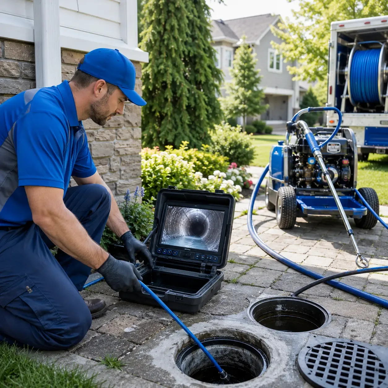 Outdoor drain cleaning professionals serving Sherman, IL